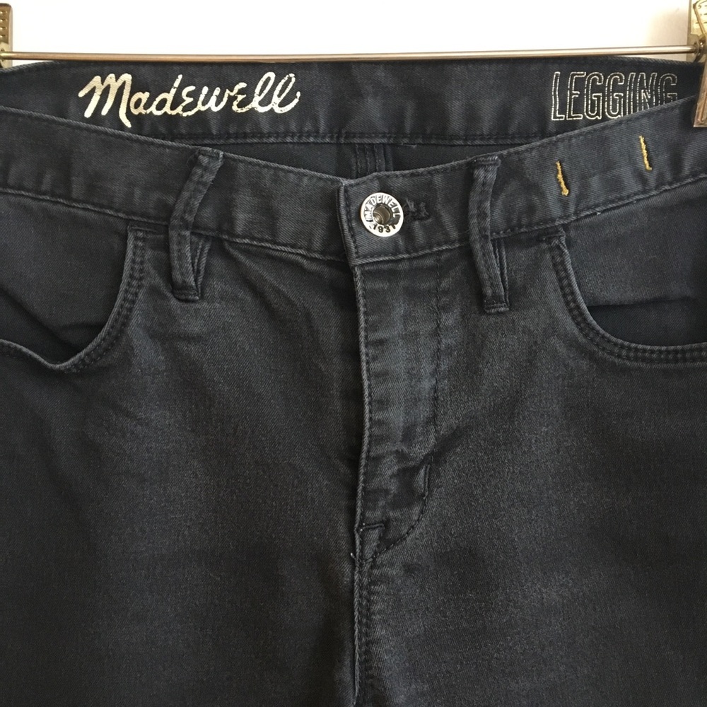 Madewell Black Denim Legging Jeans SZ 28